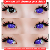 17mm Sweety Mesh Violet Mini Sclera Lens